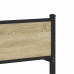 Estructura de cama sin colchón metal roble Sonoma 137x190 cm