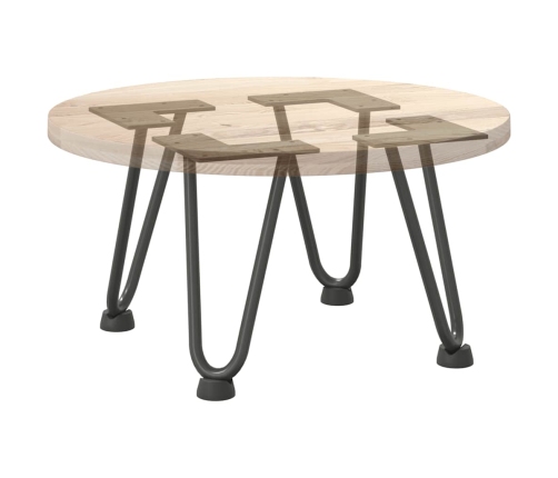 Patas de mesa tipo horquilla 4 uds acero macizo antracita 20 cm