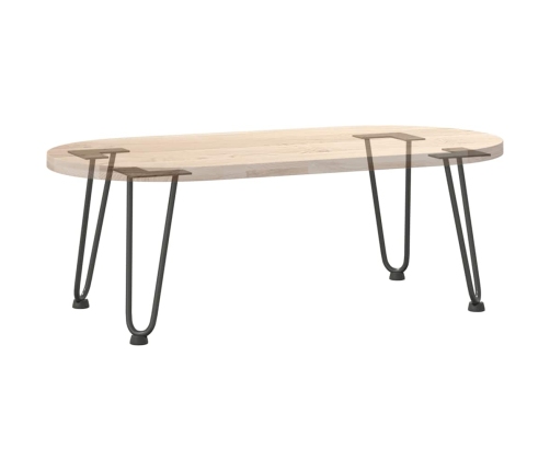 Patas de mesa tipo horquilla 4 uds acero macizo antracita 30 cm