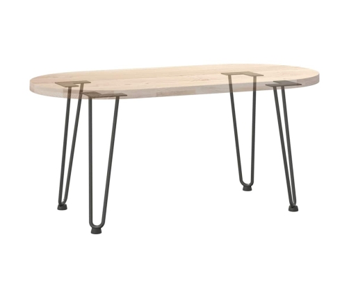 Patas de mesa tipo horquilla 4 uds acero macizo antracita 42 cm