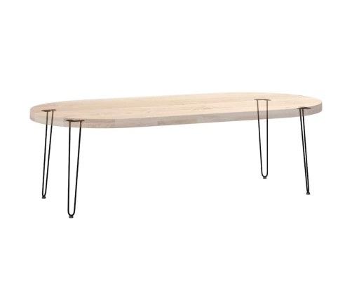 Patas de mesa tipo horquilla 4 uds acero macizo negro 72 cm