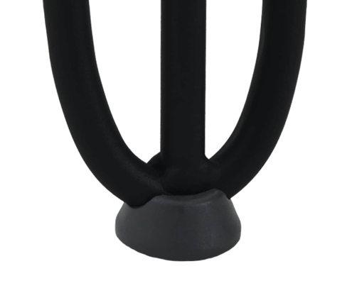 Patas de mesa tipo horquilla 4 uds acero macizo negro 30 cm