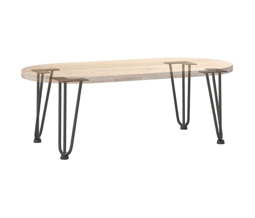 Patas de mesa tipo horquilla 4 uds acero macizo antracita 30 cm