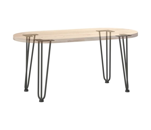 Patas de mesa tipo horquilla 4 uds acero macizo antracita 42 cm