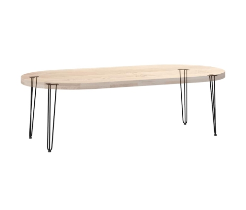 Patas de mesa tipo horquilla 4 uds acero macizo negro 72 cm