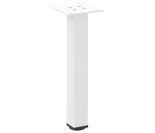 Patas para mesa de centro 4 uds acero blanco 30-32 cm