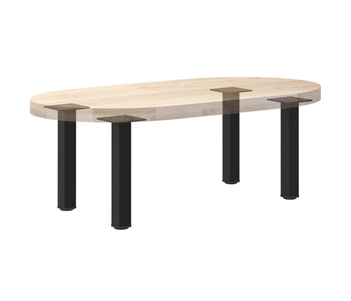 Patas para mesa de centro 4 uds acero negro 42-44 cm