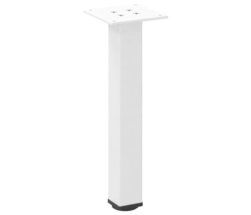 Patas para mesa de centro 4 uds acero blanco 42-44 cm