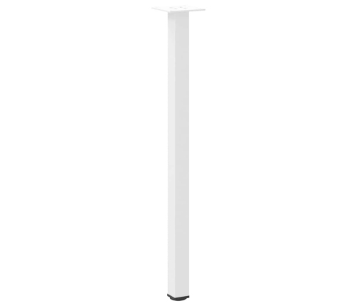 Patas para mesa de centro 4 uds acero blanco 72-74 cm