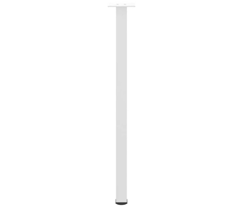 Patas para mesa de centro 4 uds acero blanco 72-74 cm