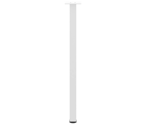 Patas para mesa de centro 4 uds acero blanco 72-74 cm