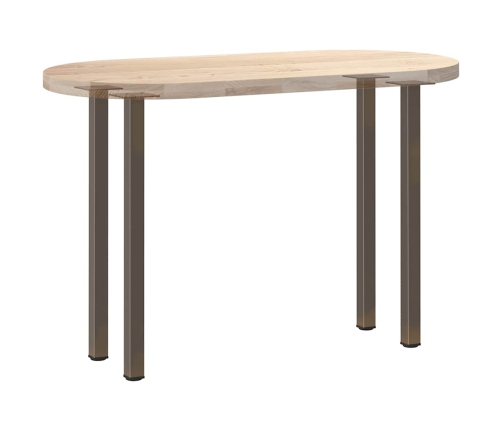 Patas para mesa de centro 4 uds acero acero natural 72-74 cm