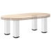 Patas para mesa de centro 4 uds acero blanco 30-32 cm