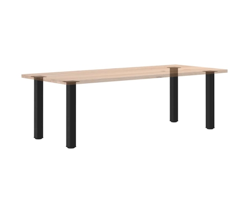 Patas para mesa de centro 4 uds acero negro 72-74 cm