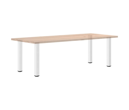 Patas para mesa de centro 4 uds acero blanco 72-74 cm