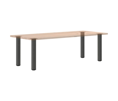 Patas para mesa de centro 4 uds acero antracita 72-74 cm