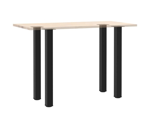 Patas para mesa de centro 4 uds acero negro 90-92 cm