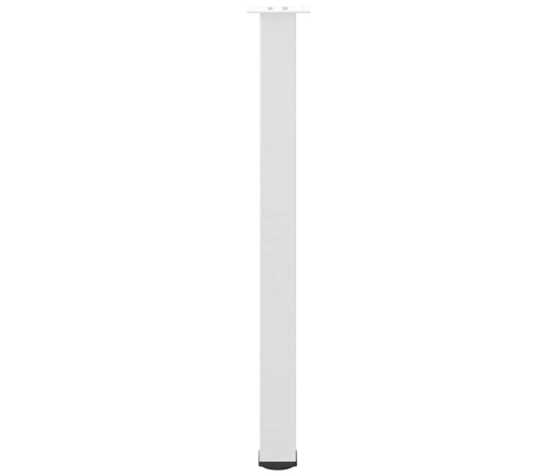 Patas para mesa de centro 4 uds acero blanco 90-92 cm