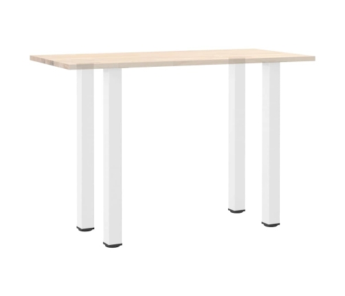 Patas para mesa de centro 4 uds acero blanco 90-92 cm