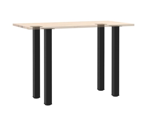 Patas para mesa de centro 4 uds acero negro 100-102 cm