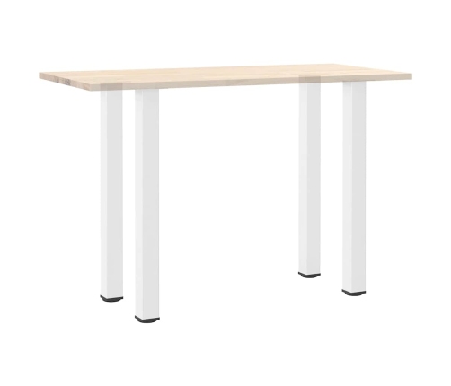 Patas para mesa de centro 4 uds acero blanco 100-102 cm