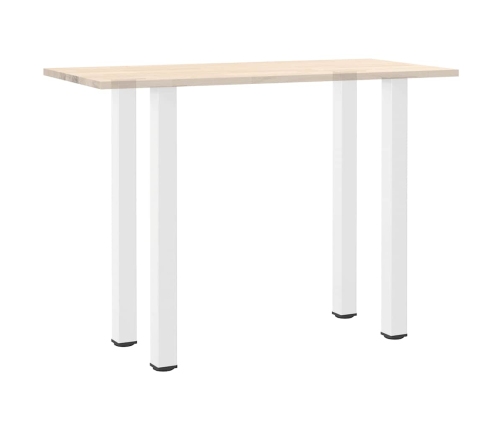 Patas para mesa de centro 4 uds acero blanco 110-112 cm