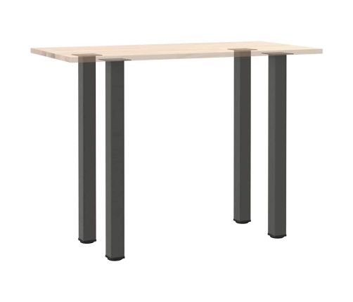 Patas para mesa de centro 4 uds acero antracita 110-112 cm