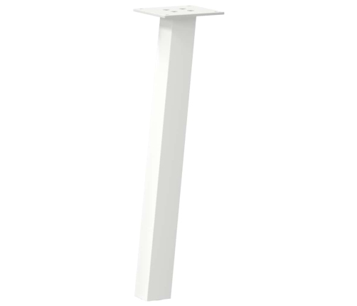 Patas para mesa de centro 4 uds acero blanco 30 cm