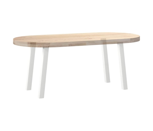 Patas para mesa de centro 4 uds acero blanco 30 cm