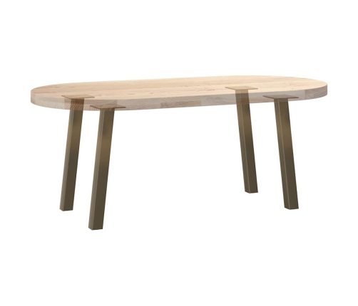 Patas para mesa de centro 4 uds acero acero natural 30 cm