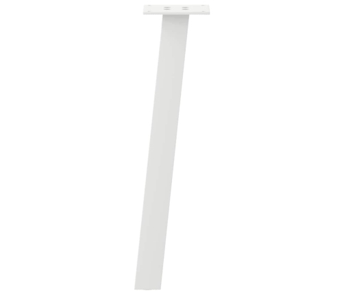 Patas para mesa de centro 4 uds acero blanco 42 cm