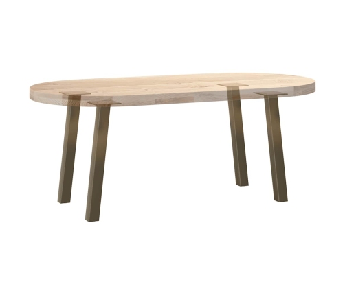 Patas para mesa de centro 4 uds acero acero natural 42 cm