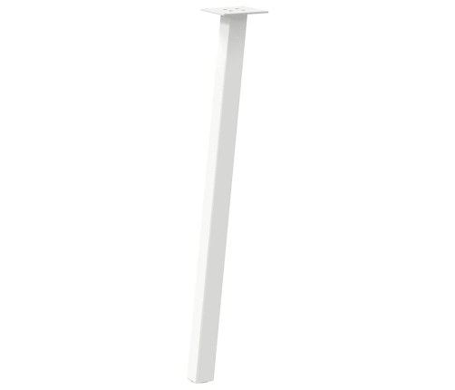 Patas para mesa de centro 4 uds acero blanco 72 cm