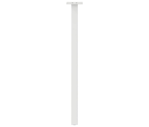 Patas para mesa de centro 4 uds acero blanco 72 cm