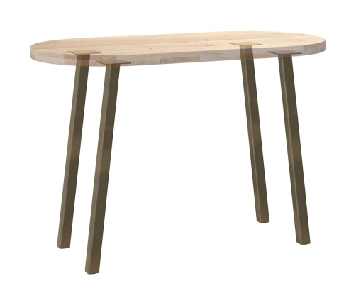 Patas para mesa de centro 4 uds acero acero natural 72 cm