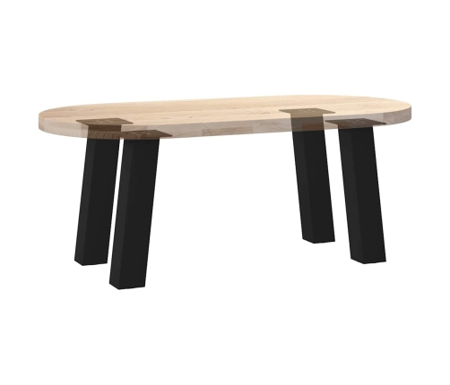 Patas para mesa de centro 4 uds acero negro 30 cm