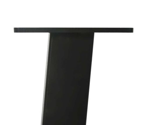 Patas para mesa de centro 4 uds acero negro 30 cm