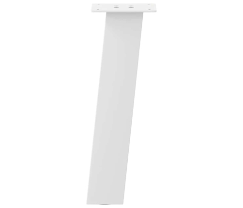 Patas para mesa de centro 4 uds acero blanco 30 cm