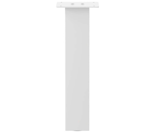 Patas para mesa de centro 4 uds acero blanco 30 cm