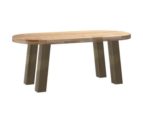 Patas para mesa de centro 4 uds acero acero natural 30 cm