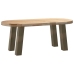 Patas para mesa de centro 4 uds acero acero natural 42 cm