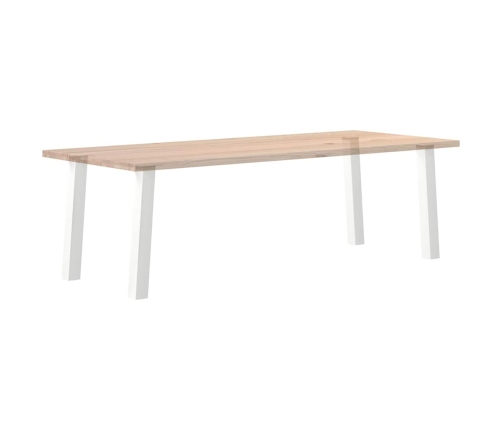 Patas para mesa de centro 4 uds acero blanco 72 cm