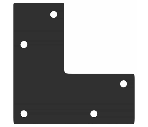 Patas para mesa de centro cónicas 4 uds acero negro 30-31 cm