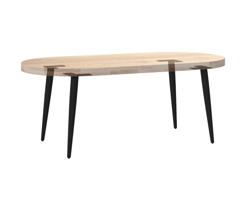 Patas para mesa de centro cónicas 4 uds acero negro 30-31 cm