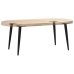 Patas para mesa de centro cónicas 4 uds acero negro 30-31 cm