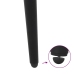 Patas para mesa de centro cónicas 4 uds acero negro 30-31 cm