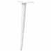 Patas para mesa de centro cónicas 4 uds acero blanco 30-31 cm