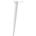 Patas para mesa de centro cónicas 4 uds acero blanco 30-31 cm