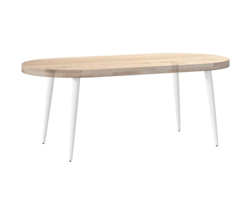 Patas para mesa de centro cónicas 4 uds acero blanco 30-31 cm