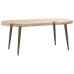 Patas para mesa de centro cónicas 4 uds acero natural 42-43cm